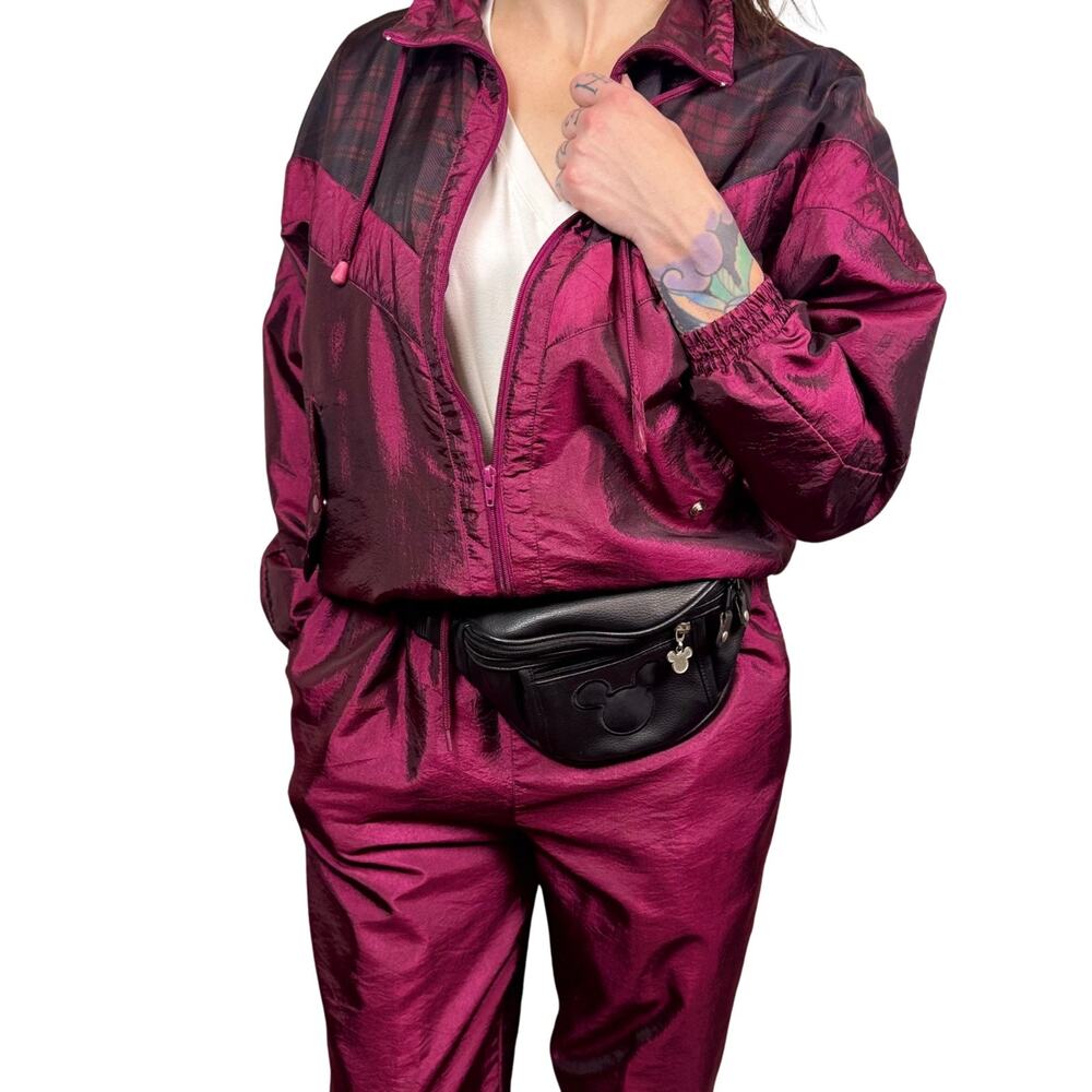 Vintage 90s Sunterra Tracksuit Womens PL | Plaid Jacket Pants Set NWOT condition - Picture 3 of 14